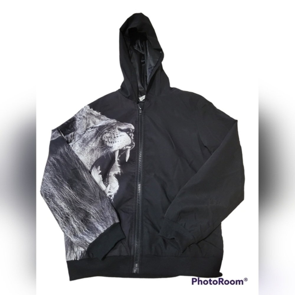 Black Windbreaker‎ Hoodie (NWOT)
